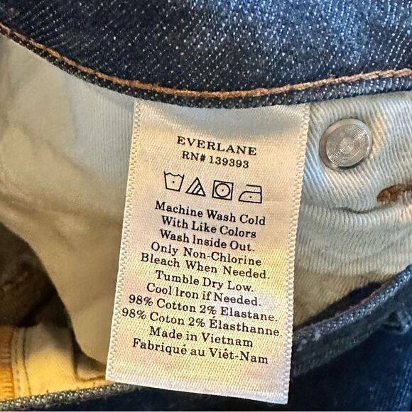 EVERLANE dark blue ankle length denim size 31 - Picture 3 of 6